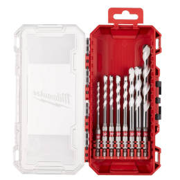 Milwaukee Coffret de 8 Forets multi-matériau ø4 à 12mm (4932493871)