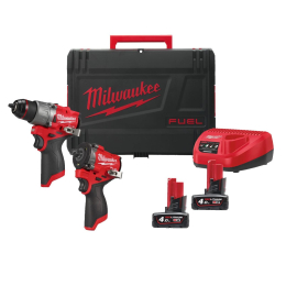 Milwaukee M12 FPP2X2-402X Pack de 2 machines 12V Brushless FUEL Powerpack (4933498741)