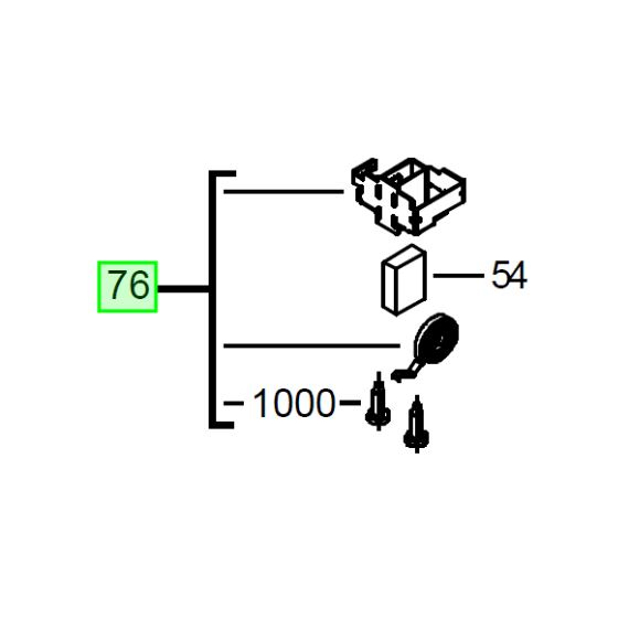 Milwaukee porte charbon (x1) pour meuleuse AG10-115, AG10-125, AG22-230 (4931441559)