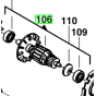 Milwaukee Induit Ponceuse BS100LE, BS100S, BBSE1100, BBS1100 (4931375297)