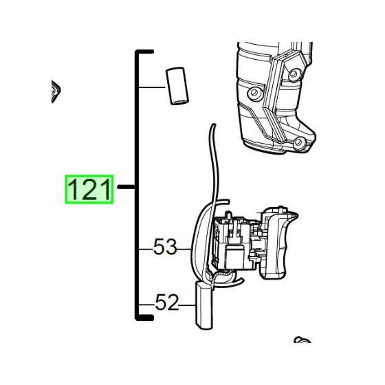 AEG Interrupteur variateur pour perforateur SDS-plus KH24IXE (4931454494)