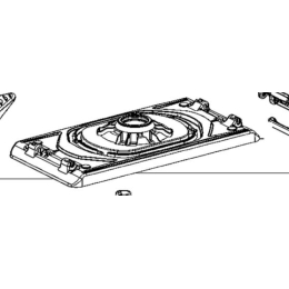 Metabo Plaque oscillante complète 93x185mm ponceuse SRE 4350 TurboTec (316062660)