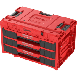 Qbrick Coffret à outils 3 tiroirs System ONE 2.0 RED Ultra HD (SKRQONED3CZEPG003)