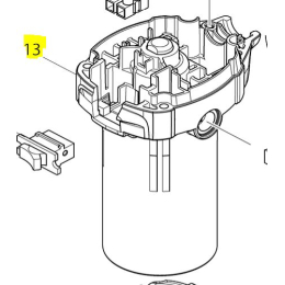 Makita Carcasse Moteur pour RT0700C (141N79-7)