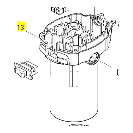 Makita Carcasse Moteur pour RT0700C (141N79-7)