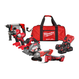 Milwaukee M18 FPP6HK-504B Pack de 6 machines 18V Brushless  Powerpack (4933500113)